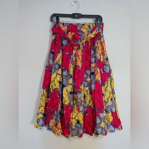 Vibrant full circle skirt